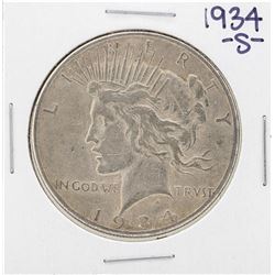 1934-S $1 Peace Silver Dollar Coin