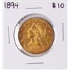 Image 1 : 1894 $10 Liberty Head Eagle Gold Coin