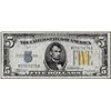 Image 1 : 1934A $5 North Africa WWII Emergency Issue Silver Certificate Note