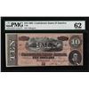 Image 1 : 1864 $10 Confederate States of America Note T-68 PMG Uncirculated 62