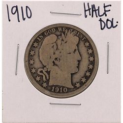 1910 Barber Liberty Head Half Dollar Coin