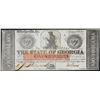 Image 1 : 1862 $5 The State of Georgia Obsolete Note Civil War Era