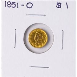 1851-O $1 Liberty Head Gold Dollar Coin
