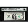 Image 1 : 2009 $1 Federal Reserve Note Chicago Insufficient Inking ERROR PMG Extremely Fin