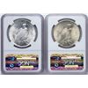 Image 2 : Lot of 1924-1925 $1 Peace Silver Dollar Coins NGC MS65