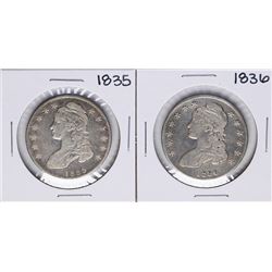 Lot of 1835-1836 Capped Bust Half Dollar Coins