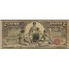 Image 1 : 1896 $2 Educational Silver Certificate Note