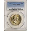 Image 1 : 1957 Franklin Half Dollar Coin PCGS MS65
