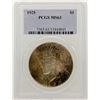 Image 1 : 1925 $1 Peace Silver Dollar Coin PCGS MS63