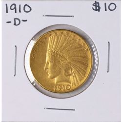 1910-D $10 Indian Head Eagle Gold Coin