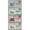 Image 1 : Lot of (4) 1862 Summit County Bank Fractional Obsolete Notes