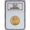 Image 1 : 1893 $10 Liberty Head Eagle Gold Coin NGC MS62