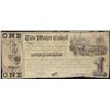 Image 1 : 1840 $1 Water Canal Baltimore Obsolete Note