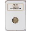 Image 1 : 1879 Proof Three Cent Nickel Coin NGC PF66 Old Holder
