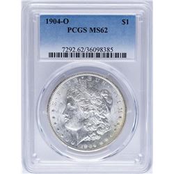 1904-O $1 Morgan Silver Dollar Coin PCGS MS62