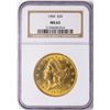 Image 1 : 1904 $20 Liberty Head Double Eagle Gold Coin NGC MS63