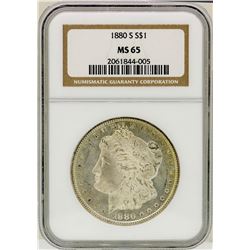 1880-S $1 Morgan Silver Dollar Coin NGC MS65