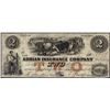 Image 1 : 1836 $2 Adrian Insurance Company Michigan Obsolete Note