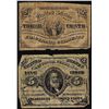 Image 1 : Lot of March 3, 1863 Third Issue 3 & 5 Cents Fractional Currency Notes