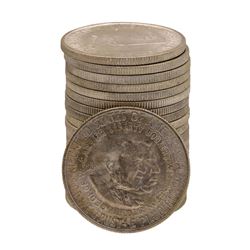 Roll of (20) 1954-S Booker T. Washington Commemorative Half Dollar Coins