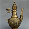 Image 5 : Old Chinese Bronze Dragon Phoenix Kettle