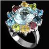 Image 2 : Natural Multi Gemstone Ring