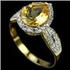 Image 2 : NATURAL  ORANGISH YELLOW CITRINE Ring