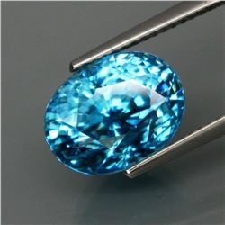 Natural BIG Blue Cambodian Zircon 9.68 Ct - VVS