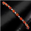 Image 2 : Natural Top Rich Orange Fire Opal Bracelet