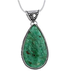 GORGEOUS NATURAL 75.50 CT RUBY ZOISITE PENDANT.