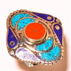 Tibet Hand Made multi Stone Ring RING