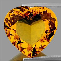 NATURAL BRILLIANT GOLDEN ORANGE CITRINE 11 MM