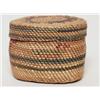 Image 1 : Old Nootka Basket Circular Lidded