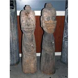 Fiji Islands Carved Ancestral Figures
