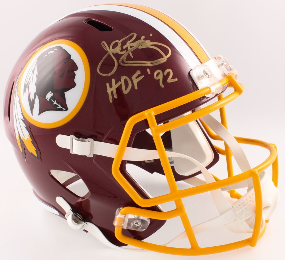 John Riggins Signed Redskins Full-Size Speed Helmet Inscribed 