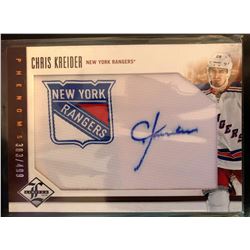 2012-13 Panini Limited Chris Kreider Phenoms Autograph