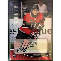 2012-13 In The Game Hnick Sorensen Autograph #A-NS