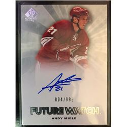 2011-12 Authentic Future Watch Andy Miele #222 Autograph