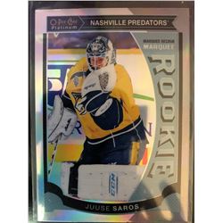 2015-16 O-Pee-Chee Platinum Rookie Jusse Saros #M27