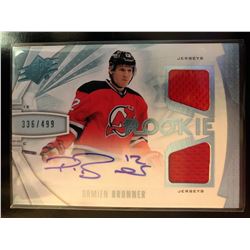 2013-14 SPX Damien Brunner Rookie Aurograph Jersey #169