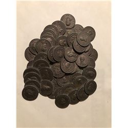 Large Coin Cluster with mostly 1800s coins