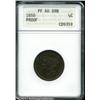 Image 4 : 1850 1/2 C PR60 Brown ANACS. B-1, C-1, the only kn 1850 1/2 C PR60 Brown ANACS.