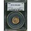 Image 1 : 1868 1C MS64 Red PCGS. Pleasing coppery-gold surfa 1868 1C MS64 Red PCGS.