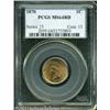 Image 1 : 1870 1C MS64 Red PCGS. Lustrous surfaces are overl 1870 1C MS64 Red PCGS.