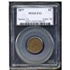 Image 1 : 1877 1C Fine 12 PCGS. A well circulated example of 1877 1C Fine 12 PCGS.