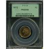 1872 1C PR65 Red and Brown PCGS. Golden-brown pati 1872 1C PR65 Red and Brown PCGS.
