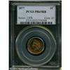 Image 3 : 1877 1C PR65 Red and Brown PCGS. There is a verita 1877 1C PR65 Red and Brown PCGS.