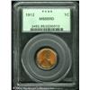 1912 1C MS65 Red PCGS. Sharply struck with bright 1912 1C MS65 Red PCGS.