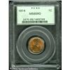 1914 1C MS65 Red PCGS. Sharply struck with matte-l 1914 1C MS65 Red PCGS.