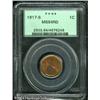 1917-S 1C MS64 Red PCGS. Boldly struck with rich c 1917-S 1C MS64 Red PCGS.